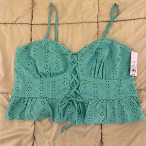 Turquoise tank top, XXL